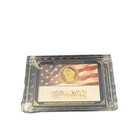 Franklin Pierce Relic Limited Edition Card 05 60 Handwritten Word   Dollar Coin 