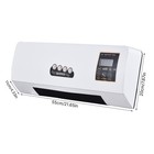2 In 1 1800w Wall Mounted Heater   Air Cooling Fan Combo With Remote Control