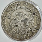 1829 Capped Bust Half Dollar 50c Vf Very Fine Lettered Edge Silver Type Us Coin