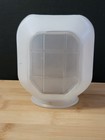 Vnt 5    Art Deco Milk Glass Frost Clear Sconce Mcm Globe Bathroom Farmhouse