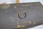 Antique Tin Box Document Toleware  Early Paint Decorate 6 5x3x3 5 Original  1800