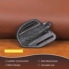 Tourbon Leather Pocket Knife Sheath Belt Carry Pouch Edc Folding Knives Case Blk