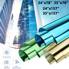 1 2 Roll One Way Mirror Privacy Window Film Static Cling Heat Uv Reflective Tint