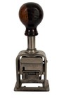 Antique Bates Numbering Machine Model No  49 Wood Handle Pat  May 2 1905 Stamp