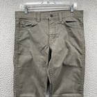 Levis 511 Jeans Mens 33x32 Fit 34x32 Slim Skinny Grey Denim Pants Stretch Flex