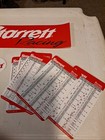 5 New Starrett Decimal Equivalents Pocket Cards And 2 Tool Box Stickers