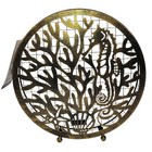 Seahorse Cork Caddy Holder Metal Under The Sea Oak   Olive Home Bar Decor New