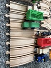 Thomas Brio Compatible Wooden Railway Set 50pcs Tracks And Cars Trains Toy Lot