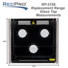 Rv Stove Replacement Glass Top For Oven And Cooktops   Black 