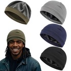 Satin-lined Skull Cap Satin Interior 4 Black olive Green navy Blue dark Gray