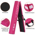6  Pink Balance Beam Extra Firm Vinyl Folding Gymnastics Beam W  Handle For Home