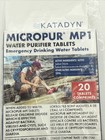 Katadyn Micropur Mp1 Water Purifier Tablets 20ct Emergency Treatment Exp 4 2030