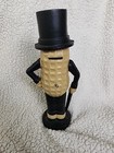 Vintage Mr  Peanut 11-1 4  Tall Cast Iron Coin Bank Hand Painted 1970s Retro