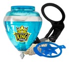 Trompo Cometa Blue King Turbo Steel Tip Spinning Top Made In Mexico New