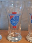 Vintage Heileman s Old Style Beer Pilsner Glasses Set Of 4