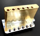Chrome Strat Tremolo Solid Brass Block With 11 3mm Brass Saddles