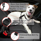 2 Pack Cat Dog Pet Safety Seatbelt Car Vehicle Seat Belt Adjustable Harness Lead