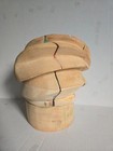Vintage 5-piece Wooden Puzzle Hat Block Mold Millinery Form -  281