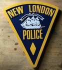 Police New London 3d Routed Wood Plaque  Patch Sign Custom