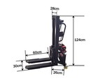 300kg Mini Electric Forklift 1 6m 1 2m Lifting Portable Semi Electric Stacker