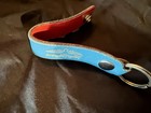Authentic Lewis Leathers Of England Key Ring Leather Belt Strap Vintage Blue