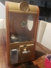 Unique Vintage Glass And Wood Gumball Vending Machine