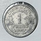 1945 France 1 Franc One Aluminum 