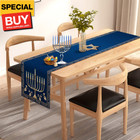 Hanukkah Table Runner Chanukah Menorah Star Of David Jewish Festival Holiday Par