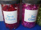 Lot Of 5 Acrylic Sea Glass Pink Red Green Yellow By Jamali Garden Vase Filler