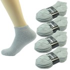 Gray 3 To 12 Pairs Ankle   Quarter Crew Men Socks Cotton Low Cut Size 9-13