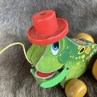 Vintage 1963 Fisher Price Pull Kids Toy  jolly Jumper  Frog  793 Video usa Made