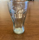 Set Of 4 Libbey Coca-cola    genuine Glass    Juice Glasses In Classic Green 