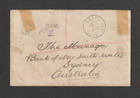 1912 China Republic Overprint Coiling Dragon Block 20 Registered Cover To Sydney