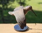 Hand Carved And Painted Flying Woodcock  Signed By Artist Gilley