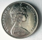1984 Australia 10 Cents - Au unc - Excellent Coin - Free Ship - Bin  lc 27