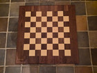 21  Drueke Chess Board With Birch walnut Squares
