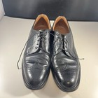 Vintage Florsheim Imperial 1970s Black Leather Wingtip Oxford Shoes- Size 12 C