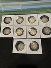 10-  Nice Barber 90  Silver Half Dollar 50c Coins