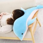 100cm Big Size Dolphin Plush Toys Lovely Stuffed Soft Animal Pillow Fish Gifts