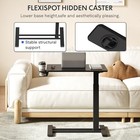 Flexispot Medical Adjustable Overbed Bedside Table With Wheels