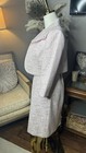 Tahari Asl Pastel Pink  Jacquard 2 Piece-set Cropped Bolero  dress Size 4 Retro