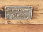 Rare Antique Vintage Rushbrooks Wooden Aibion Small Midget Butchers Block 