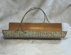 Vintage Macabo Cusano Aldo Tura Designer Carved Wood   Brass 13   basket Italy Mcm