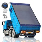 Dump Trailer Tarp 7 x16  Heavy Duty 18oz Pvc Dump Truck Mesh Tarp   Reinforced