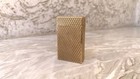 Vintage S t  Dupont Ligne 1 Gold Diamond Pattern Working Lighter Made In France