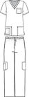 Medgear Scrubs For Men And Women Scrubs Set Medical Uniform Scrubs Top And Pants