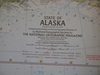 Vintage State Of Alaska Map July 1959 National Geographic