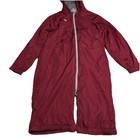 Speedo Unisex Team Parka In Maroon Swimming Warmup Fleece Lined Hooded Size  S