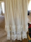 Rare Edwardian Net Lace Dress Sheer  Beauty  Delicate Lace  Net Ribbon  Sz Xs
