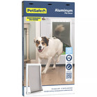 Petsafe Freedom Aluminum Pet Door For Dogs   Cats White Tinted Flap